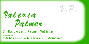 valeria palmer business card